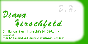 diana hirschfeld business card